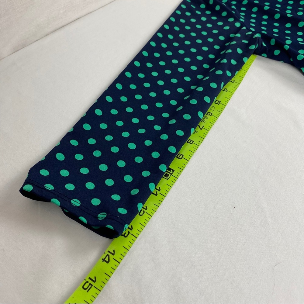 Coco’s CloZet Blue Green Polka Dot Top Blouse Size S - Picture 6 of 7